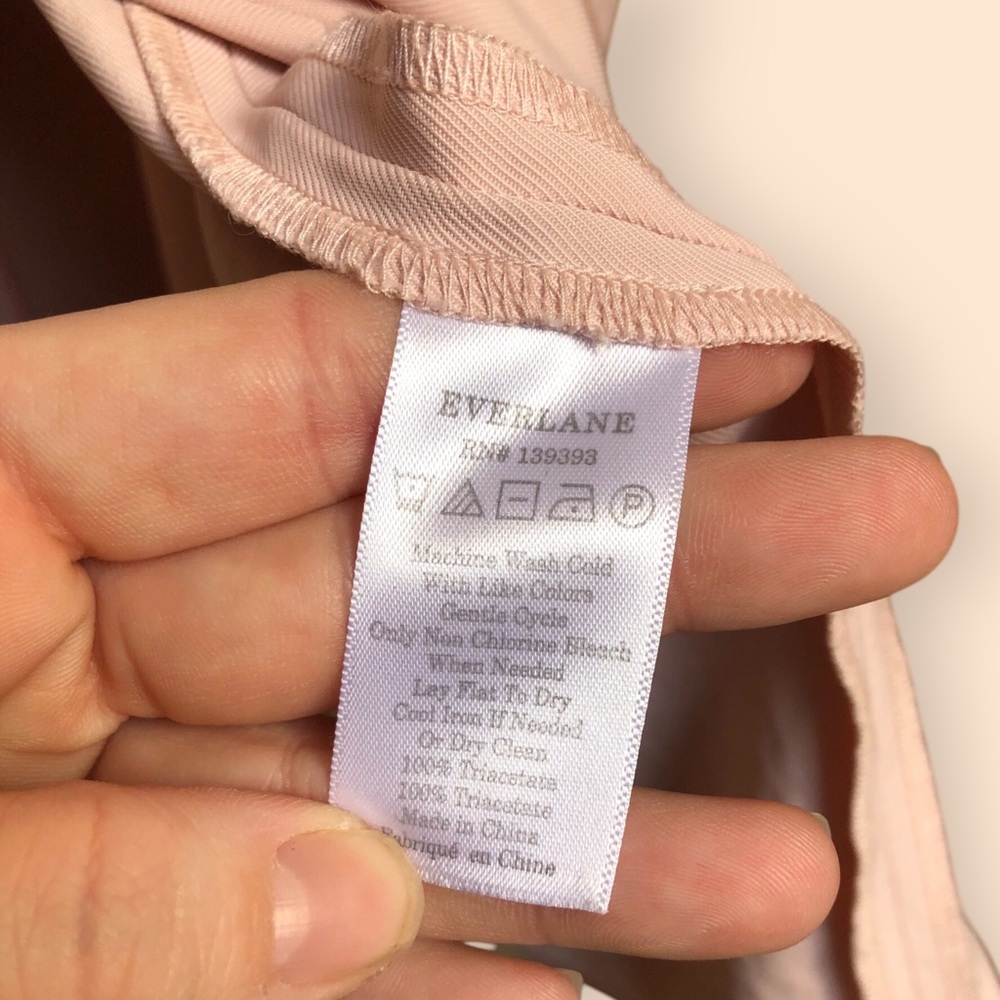Everlane Women’s Pink Japanese Go Weave Tank MIDI Wrap Dress Pastel Women’s 2 - Picture 14 of 16